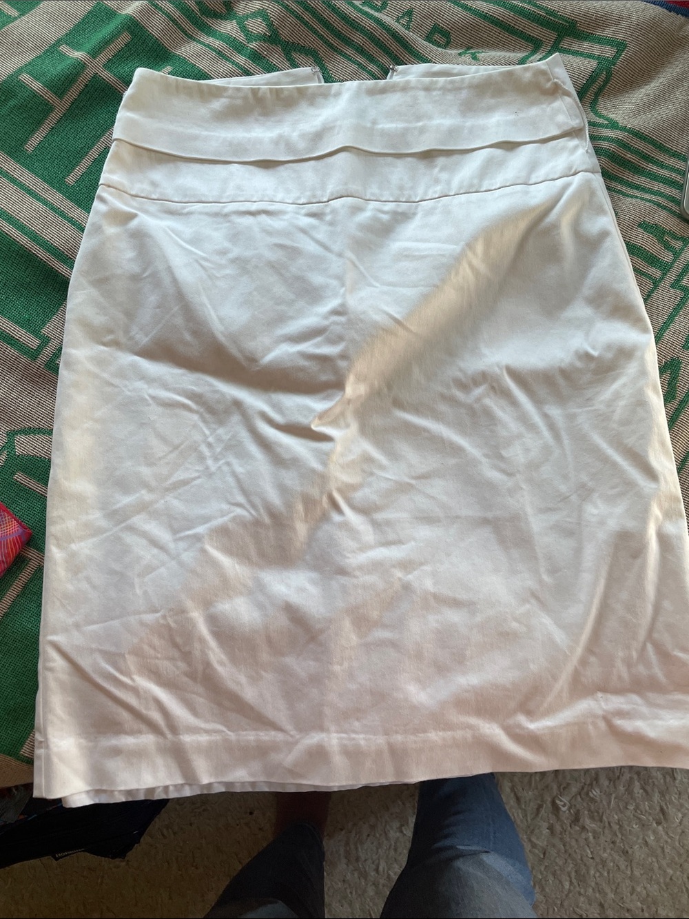 Worthington White Ponte Pencil Skirt